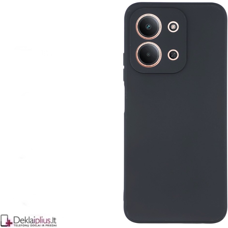 Guminis dėklas su kameros apsauga - juodas (Xiaomi Redmi 15C 5G) Guminis dėklas su kameros apsauga - juodas (Xiaomi Redmi 15C 5G)